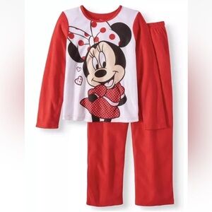 Minnie Mouse Girls Fleece Pajama Set Size 10-12🌸